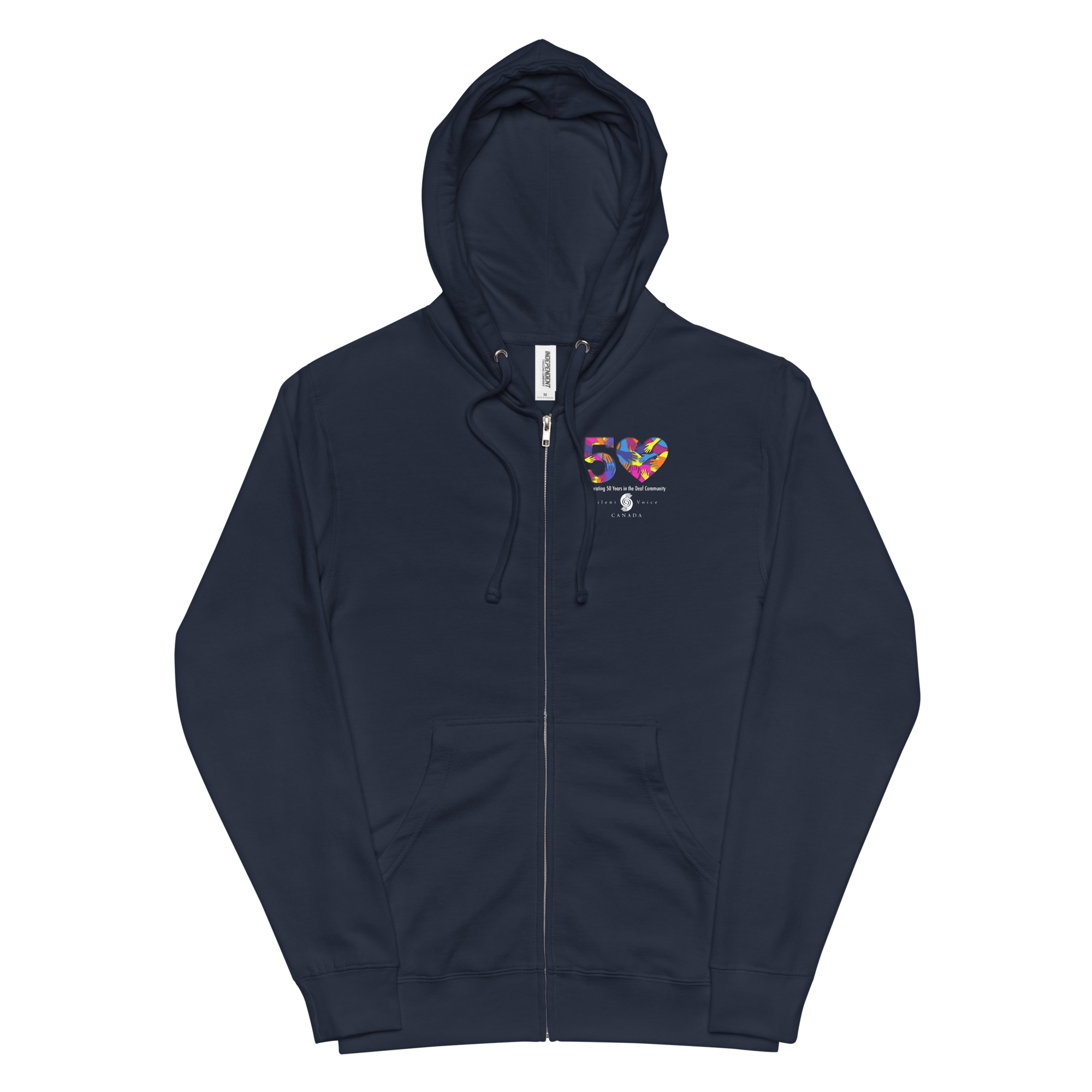 50th Anniversary – Premium Unisex Zip-up Hoodie (dark) - Image 5